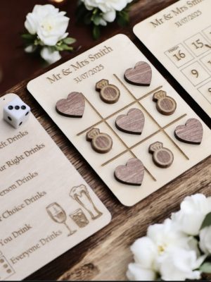 Personalized Wooden Wedding Games