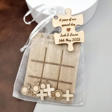 Tic Tac Toe Wedding Favours