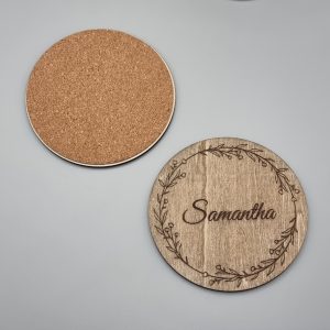 coasters with guest names