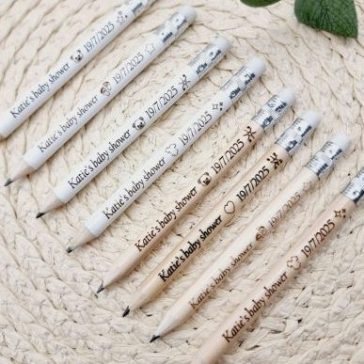 Baby Shower Wooden Pencils