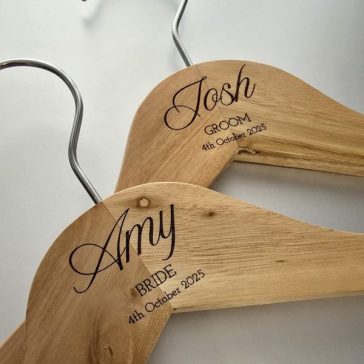 Engraved Hangers for Wedding