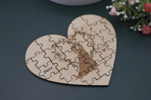 Wooden Wedding Puzzle Favours