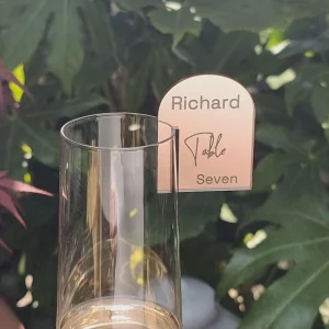 Acrylic Wedding Place Card