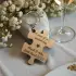 Personalized Wooden Puzzle Keyring, Custom Engraved Wedding Favors, Event Keepsake, Baptism Party Gift, Thank You Favors, Guest Keychain Set