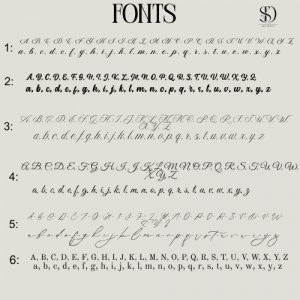 Fonts Fonts