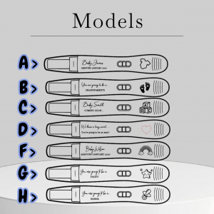 Wooden Pregnancy Test Keepsake