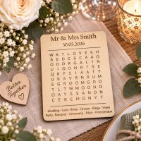 3-in-1 Personalized Wooden Wedding Party Games