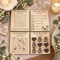 4-in-1 Personalised Wooden Wedding Party Games