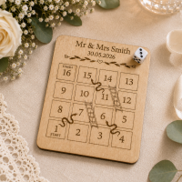 4-in-1 Personalised Wooden Wedding Party Games