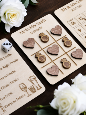 Personalized Wooden Wedding Games